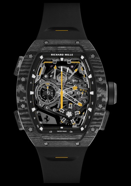 RM 43-01 Tourbillon Chronographe à Rattrapante Ferrari - Carbone TPT®