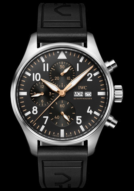 IWC Montre D’Aviateur Chronographe APXGP Montres d'Aviateur IW378009  Acier Inoxydable Cadran Noir Bracelet Caoutchouc - Main Image