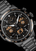 Montre D’Aviateur Performance Chronograph Calendrier Perpétuel Affichage Digital Date-Mois