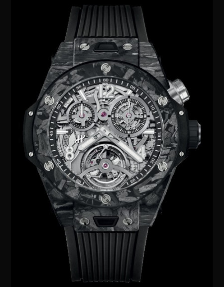 Big Bang Tourbillon Chronograph Cathedral Minute Repeater Frosted Carbon 20th Anniversary