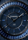 Montre J12 Bleu 28 mm Saphirs