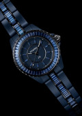 Montre J12 Bleu 28 mm Saphirs