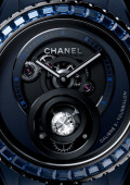 Montre J12 Bleu Tourbillon Diamond