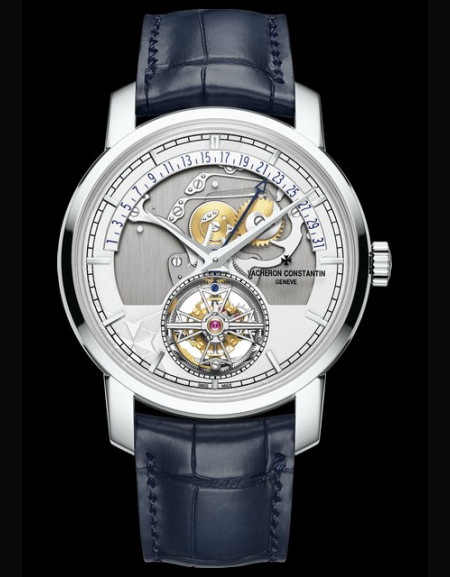 Traditionnelle Tourbillon Date Rétrograde Openface