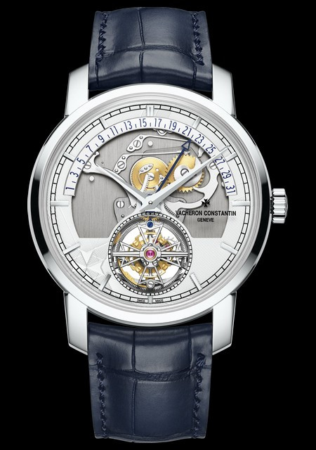 Traditionnelle Tourbillon Date Rétrograde Openface