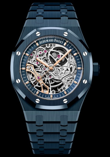 Audemars Piguet Royal Oak Double Balancier Squelette | Royal Oak  15416CD.OO.1225CD.01 Cramique - Cadran Bleu Nuit - Bracele...