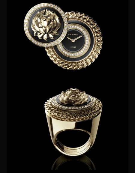 Bague Mademoiselle Privé Bouton Lion