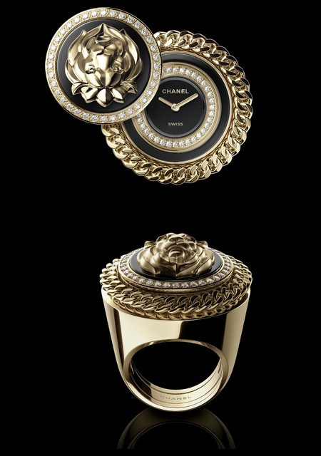 Bague Mademoiselle Privé Bouton Lion