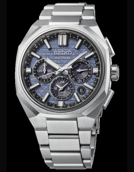 Astron GPS Solaire Dual-Time Chronographe