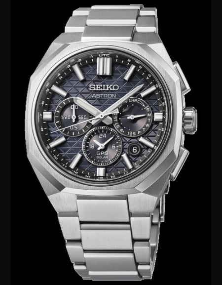 Astron GPS Solaire Dual-Time Chronographe