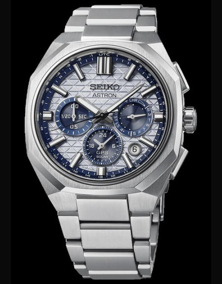 Astron GPS Solaire Dual-Time Chronographe