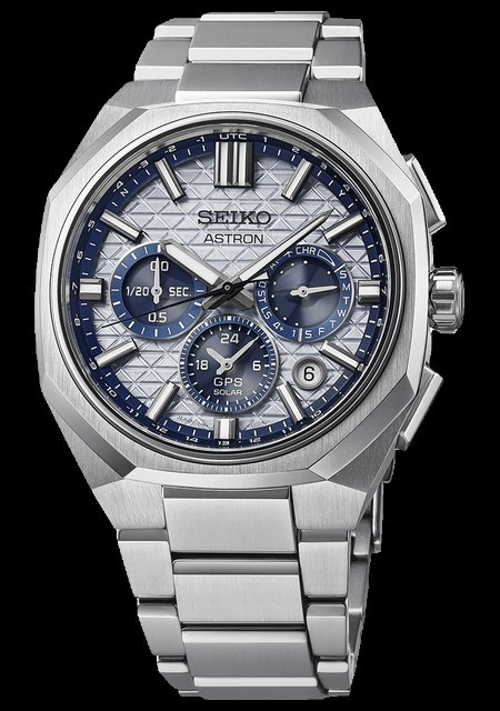 Astron GPS Solaire Dual-Time Chronographe