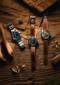 Khaki Field King Day-Date Automatic