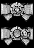 Manchette Nœud de Camélia Diamants