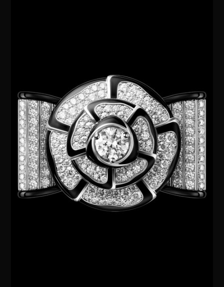 Bague Nœud de Camélia Diamants