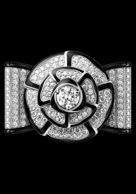 Bague Nœud de Camélia Diamants