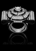 Bague Nœud de Camélia Diamants