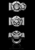 Bague Nœud de Camélia Diamants
