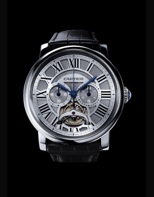 Rotonde de Cartier tourbillon chronographe monopoussoir