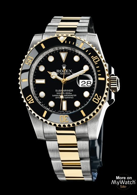 Rolex noir et or online