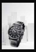 Classima Executives Magnum XXL Chronographe Acier PVD Noir