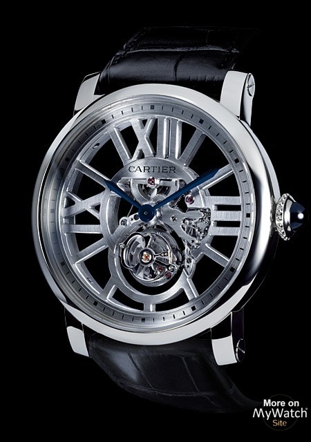 Rotonde de Cartier tourbillon volant squelette