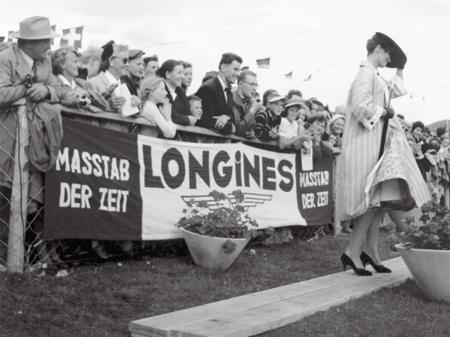 Concours Hippique International de Saint-Gall (Suisse) en 1956.