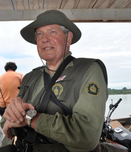 Le Colonel John Blashford-Snell durant sa mission amazonienne de 2011