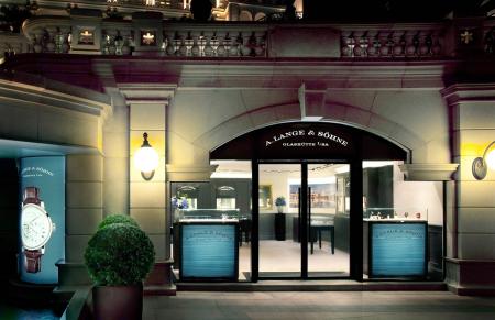 L'entrée de la nouvelle boutique A.Lange & Söhne à Hong Kong.