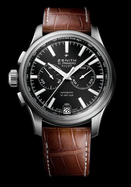 Zenith Pilot Chronograhe en acier pour Only Watch 2011