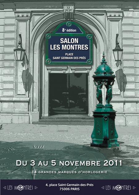 L'affiche du Salon Les Montres, du 3 au 5 novembre 2011 à Paris.