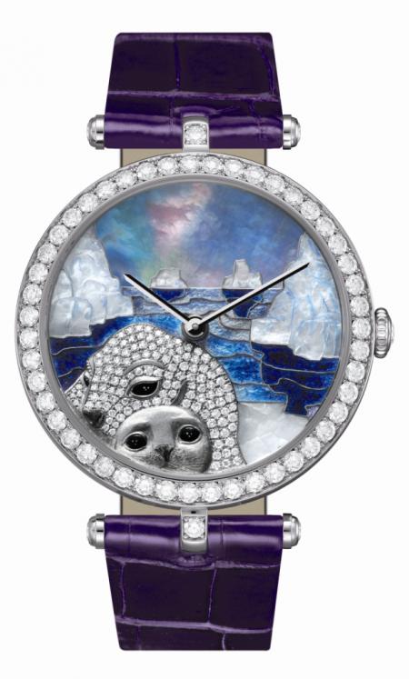 La montre Lady Arpels Paysage Polaire motif phoque de Van Cleef & Arpels a obtenu le prix de la Montre joaillerie et métiers d’art au Grand Prix d’Horlogerie de Genève 2011.