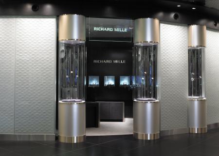 La boutique Richard Mille située dans le nouvel espace 'The Fine Watch Room' de chez Harrods.