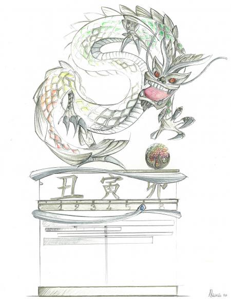 Parmigiani : Le Dragon et la Perle du Savoir. 