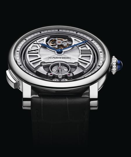 Montre Rotonde de Cartier Répétition Minutes Tourbillon Volant calibre 9402 MC, Poinçon de Genève.