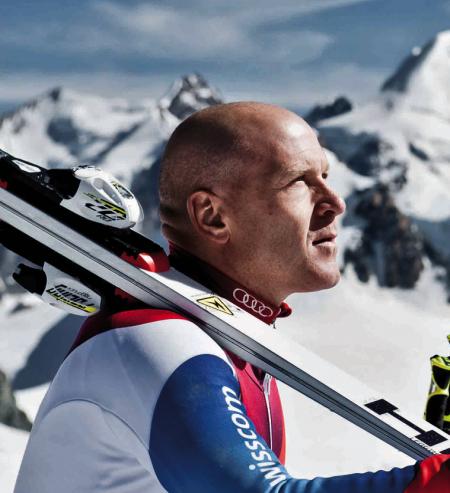 Didier Cuche, sportif d'élite et ambassadeur de Corum, élu Suisse de l'année 2011. 