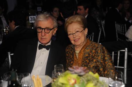 Le Docteur Mathilde Krim et Woody Allen - Gala amfAR à New York le 8 février.