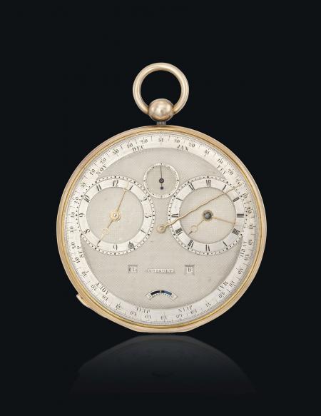 La Breguet n°4111 : une montre Grande Complication de 1827 (équation du temps, répétition, calendrier annuel et calendrier manuel perpétuel).