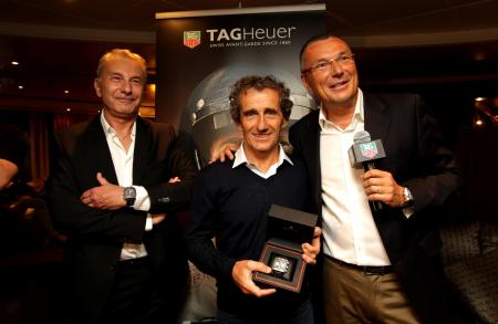 Michel Ferry, Alain Prost et Jean-Christophe Babin.