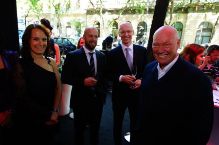 M. Jean-Claude Biver, CEO de Hublot, lors de l'inauguration de la boutique Hublot sur la prestigieuse avenue Andrassy à Budapest. 