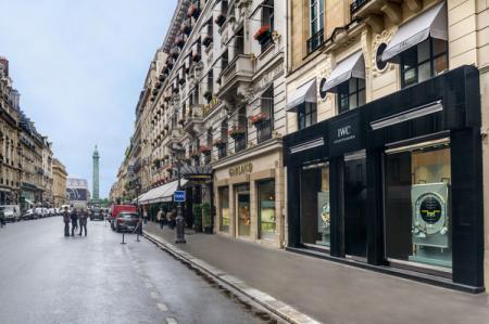 La boutique IWC au 15 rue de la Paix à Paris.