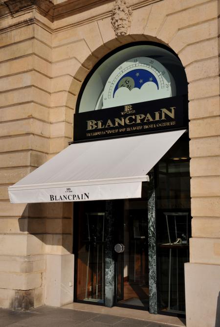 Boutique Blancpain de la place Vendôme à Paris