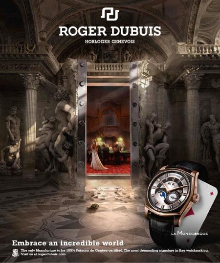 La campagne de publicité Roger Dubuis a remporté le premier prix du Jury - catégorie Print/Affichage - décerné le 26 octobre 2012 par la maison d’édition suisse Ringier.