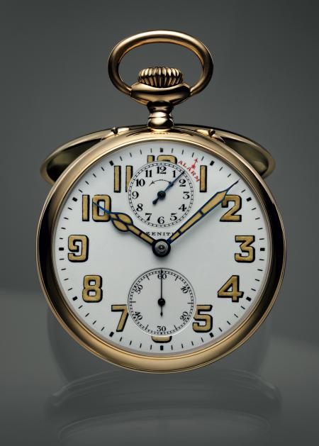 Montre-réveil de poche Zenith.