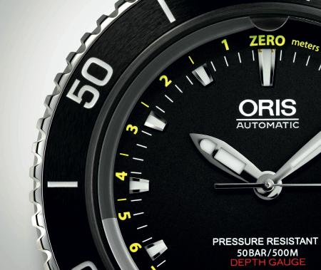  La nouvelle Oris Aquis Depth Gauge : une montre de plongée avec un profondimètre révolutionnaire.