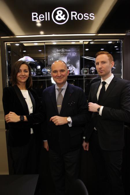 Carlos Rosillo, Président de Bell & Ross, lors de l'inauguration, le 27 février, de la boutique Bell & Ross à Vienne.