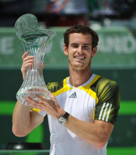 Andy Murray, ambassadeur mondial Rado, remporte le Masters 1000 de Miami.