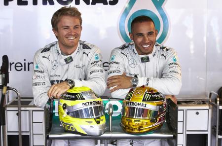 Nico Rosberg et Lewis Hamilton nouveaux ambassadeurs d'IWC Schaffhausen