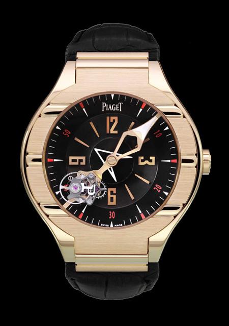 Piaget Polo tourbillon relatif - Boîtier or rose - Mouvement à remontage manuel - Pièce Unique pour Dubail