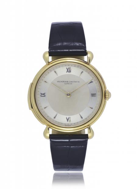 Ref. 10958 - 1950 - Montre homme, répétition minutes, or jaune 18K, godrons, anses à gouttes, cadran guilloché cerclage et 